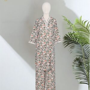 Two Piece Set (Cotton) (Ornate Floral)