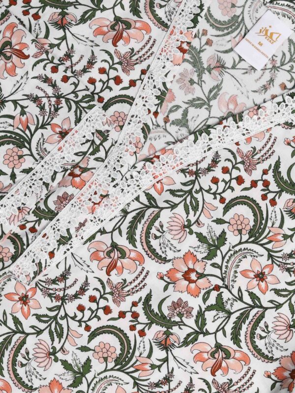 Two Piece Set (Cotton) (Ornate Floral) - Image 2