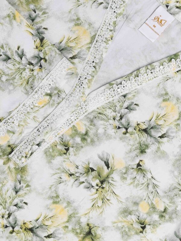 Two Piece Set (Cotton) (Olive Bloom) - Image 2